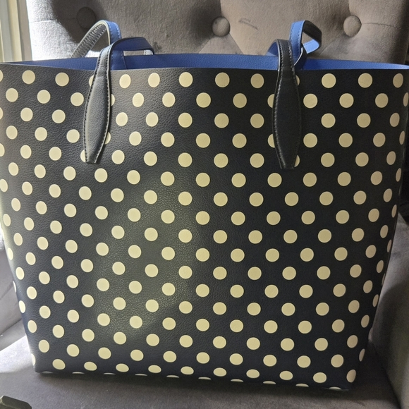 Kate Spade Reverable Polka Dot Tote Bag - Picture 1 of 10